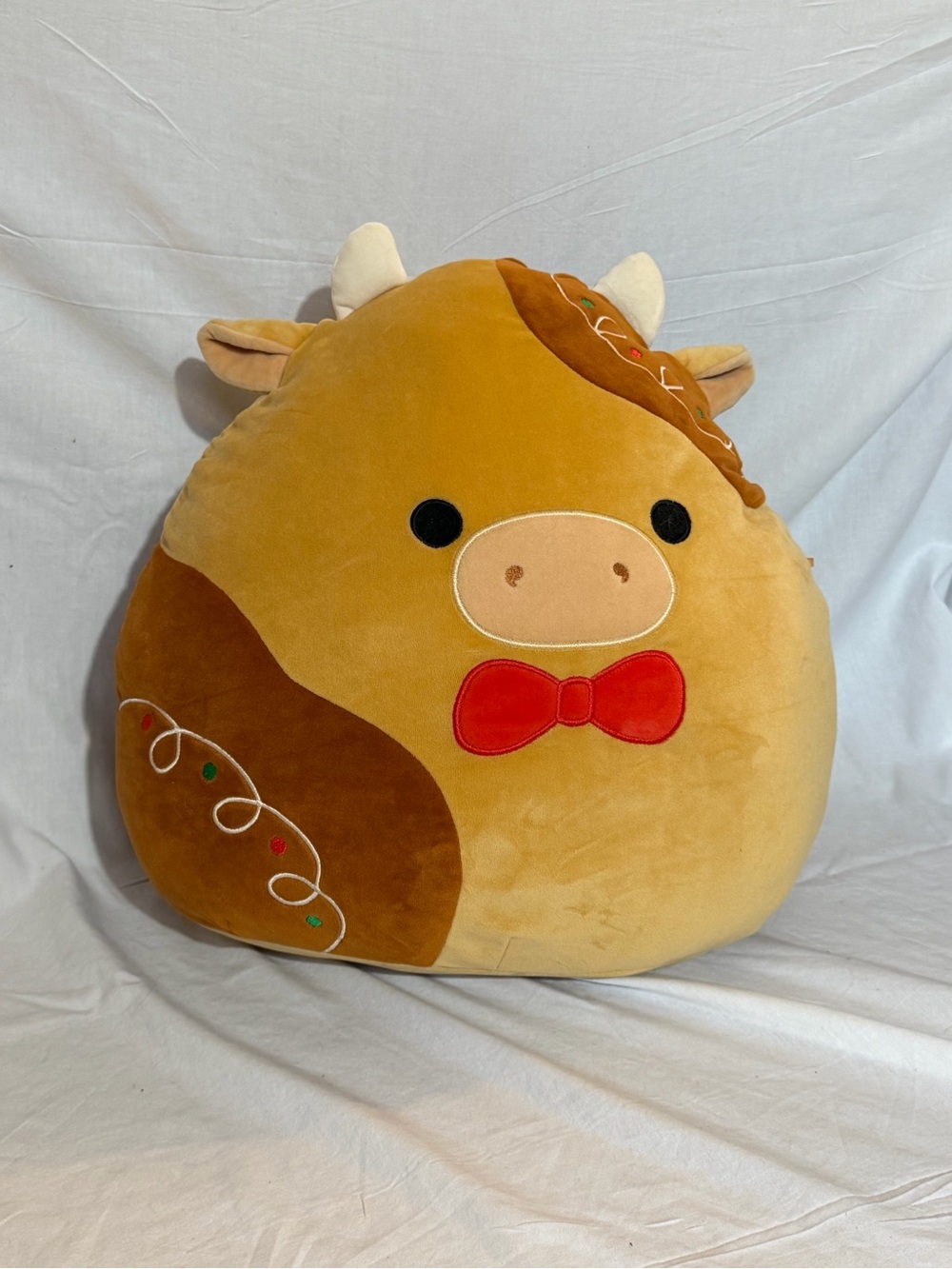 Squishmallows Yellow Plush with Rainbow Logo Tag